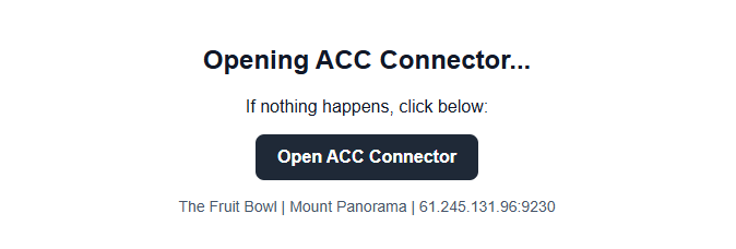 Open ACC Connector button page