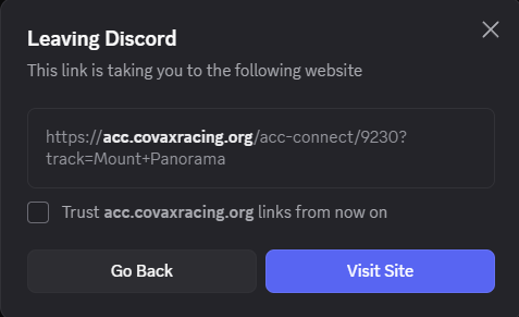 Leaving Discord warning