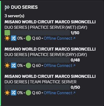 OOR Live Drivers section showing Offline Connect links